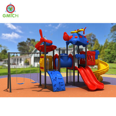 Resort Park Kids Swing Sets Colorful Play Yard Swing Sets 370*230*270CM