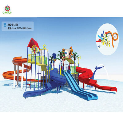 Custom Design Big Water Slide FRP Large Water House Water Play Equipment