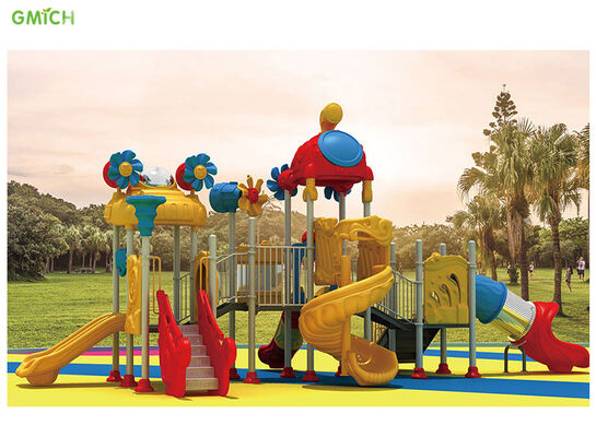 China Children Plastic Slide Cheap Amusement Park Kids Outdoor Playground Equipment