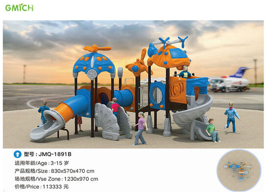 Commercial City Park Outdoor Playground Equipment Amusement Equipment Plastic Slide Toys Children