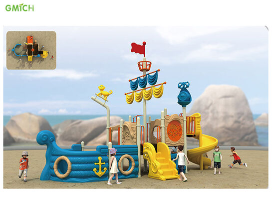 China Amusement Park Equipment Plastic Slide Large Outdoor Play Set Kids Big Playground