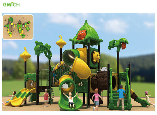 Children Outdoor Playground New Design Play Equipment Plastic Slide Amusement Park Equipment