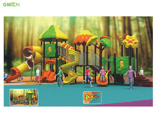 Kindergarten Children'S Outside Play Equipment Plastic Playground Set High Security