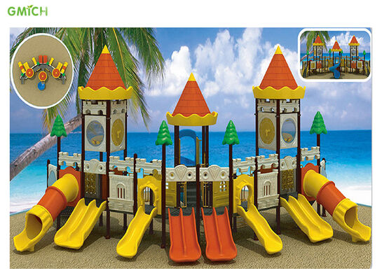 ROHS Kids Outdoor Playground Equipment Amusement Park Plastic Play Set