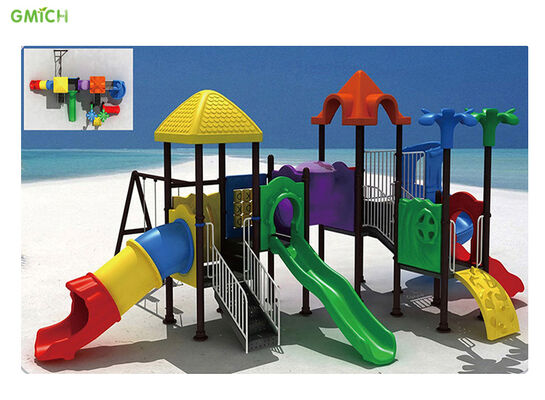 EN1176 Outdoor Playground Equipment Customized Plastic Slide Children Play Park