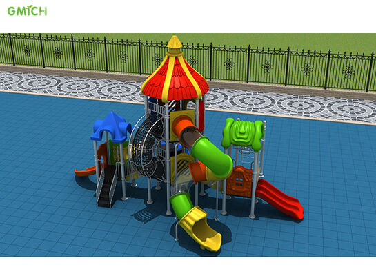 EN1176 SGS Certified Outdoor Plastic Slide Play Equipment High Durability
