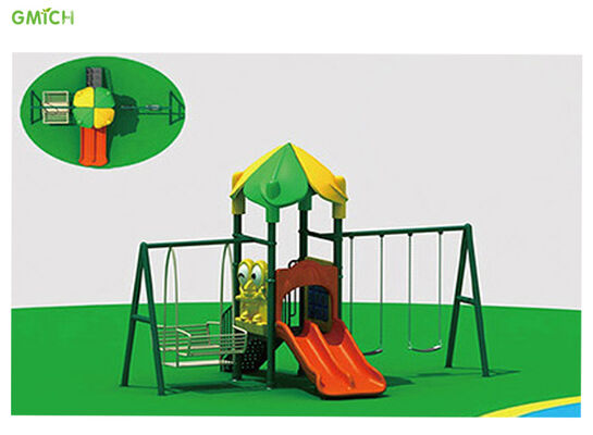 Residential Park Kids Plastic Play Set With Slide Environmentally
