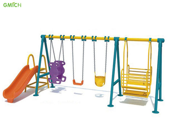 Children Plastic Swing Slide Toys Outdoor Playground Equipment Commercial City Amusement Park