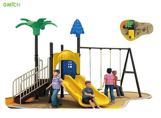 Funny Play Kids Outdoor Swing Set Customized For City Park Anti Static