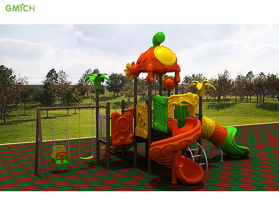 Outdoor Playground Equipment Children Plastic Swing Slide Commercial Amusement Park Play