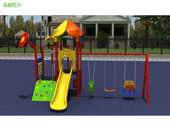 Children Amusement Park Play Zone Outdoor PlaygroundPlastic Slide With Swing Play Ground