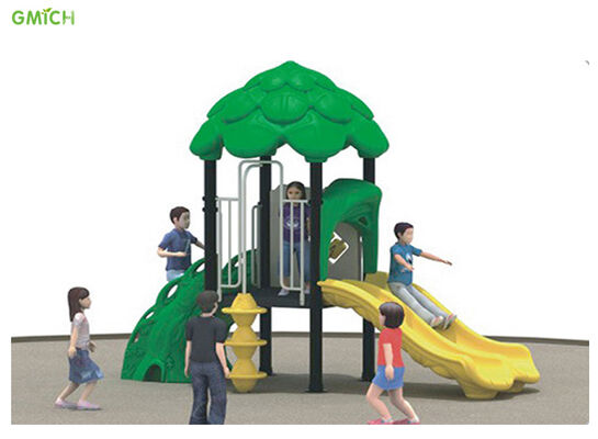 Anti Static Small Playground Set Plastic Swing Slide Set For Resort