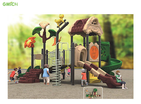 Outdoor Playground Equipment Kids Hot Sale Plastic Slide Amusement Park Garden Play Set