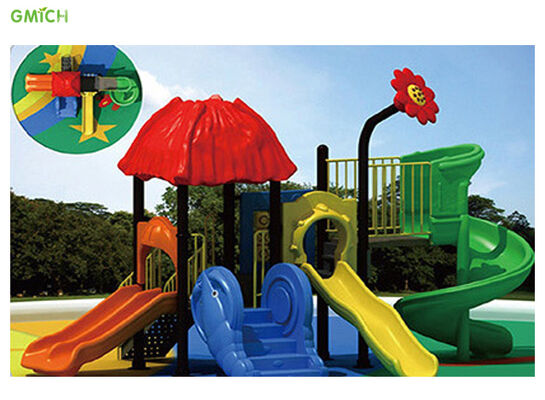 Children Amusement Park Playground Outdoor Residential Play Area Small Plastic Slide Garden Park Equipment