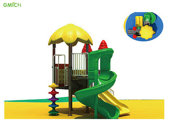 Children Outdoor City Park Playground Equipment Colorful Plastic Slide Set For Resort Hotel