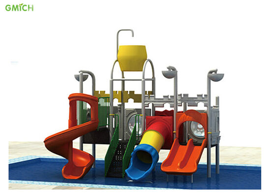 Children Large Plastic Water Slide Water Park Playground 490*340*500CM