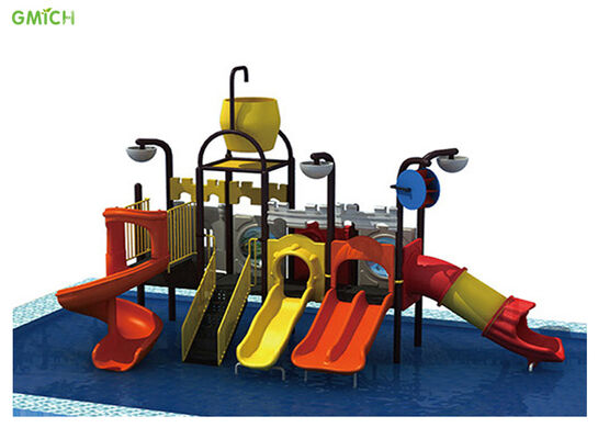 Anti Slip Big Children Water Slide Water Spray Park Equipment 700*310*500CM