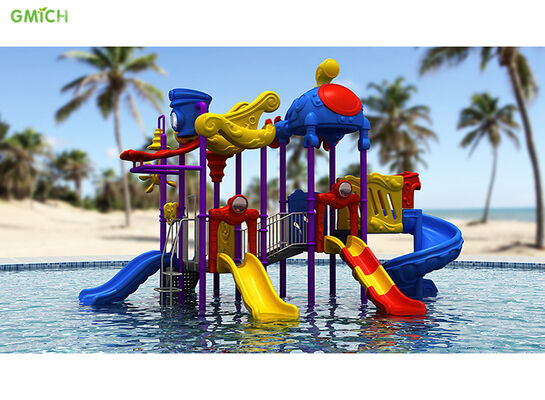 Customizable Playground Pool Slide Kids Water Park Playground 720*530*470CM