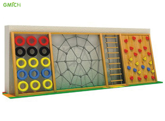 OEM ODM Outdoor Wooden Garden Play Equipment For Amusement Park 600*80*240CM