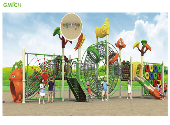 Kids Rope Climbing Playground Equipment Eco Friendly Safety Material