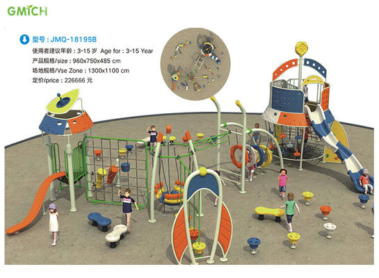 Colorful Rope Climbing Playground Equipment For Kids Customizable