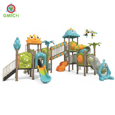 Kids Play Zone Durable Plastic Pipe Slide Set Colorful Theme Park Playground Equipment Professional Playground Factory Direct