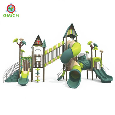 Children Game Play House Outdoor Play Zone High Quality Plasric Playground Slide Amusement Play Toys for Kids