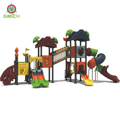 Playground Plastic Slide Colorful Theme Outdoor Park Children Amusement Play Toys Fun Outside Play Equipment
