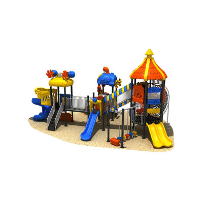 Kids Theme Park Big Size Outdoor Public Open Amusement Play Equipment Children Plastic Slides Fun Play Sets