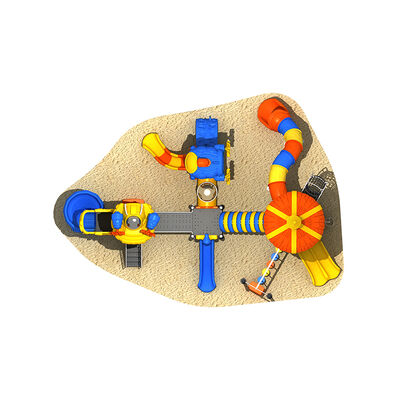 Kids Theme Park Big Size Outdoor Public Open Amusement Play Equipment Children Plastic Slides Fun Play Sets