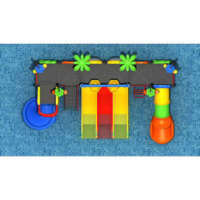 Combination Water Play Equipment Water Playground Plastic Spray Slides Factory Direct