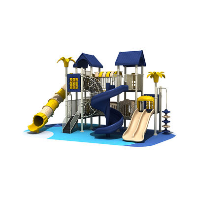 Supporting Equipment For Community Park Slides Outdoor Leisure Area Playground Sets