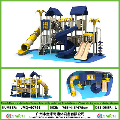 Supporting Equipment For Community Park Slides Outdoor Leisure Area Playground Sets