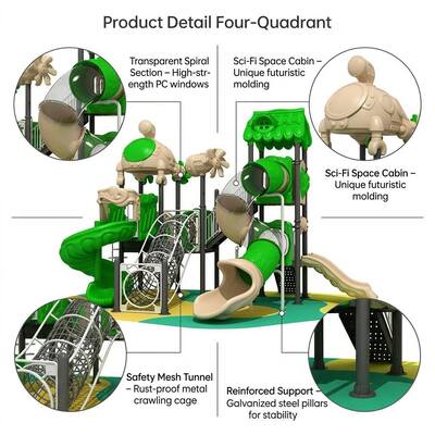   Factory Customzied Kids Playground Outdoor Play Equipment for Resort Area and Theme Parks