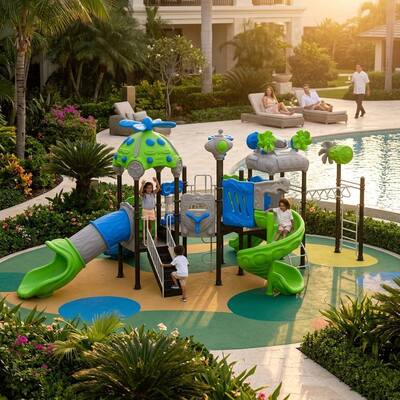 Custom Kids Slides Outdoor Play Structure for Park, School and Resort Projects