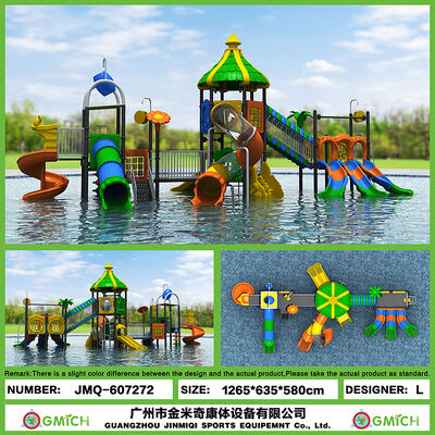 Outdoor Commercial Water Park Project Aquatic Play Equipment Water Slides