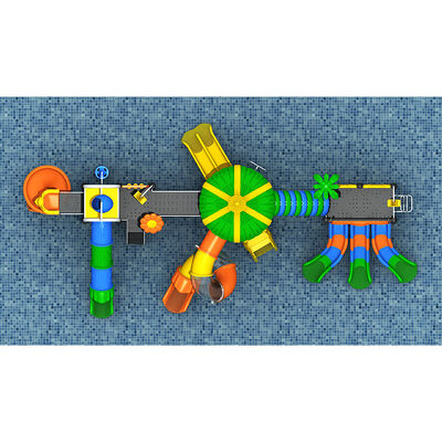 Outdoor Commercial Water Park Project Aquatic Play Equipment Water Slides