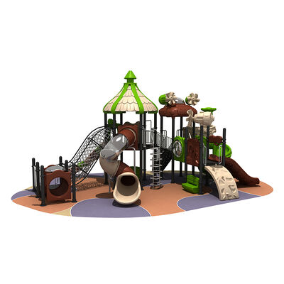 Children Outdoor Playground Slides Luxury Community Outdoor Play Structure 