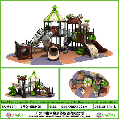 Children Outdoor Playground Slides Luxury Community Outdoor Play Structure 