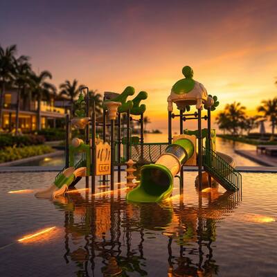 Kids Aquatic Playground for Community Park ,Pool, Resort Hotel Children's Water Slide