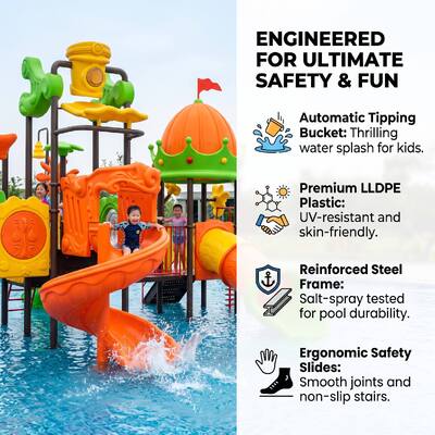  Kids Splash Water Play Equipmnet Water Park Design Aqua Slides for Residential Club