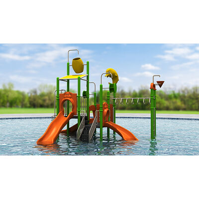  Kids Aqua Play Structure for Kindergarten Durabel Material Park Playground Water Slides