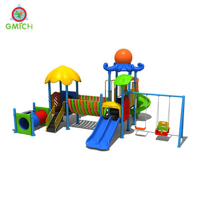 Children Colorful Theme Park Game Play House Leisure Area Amusement Slides Sets 