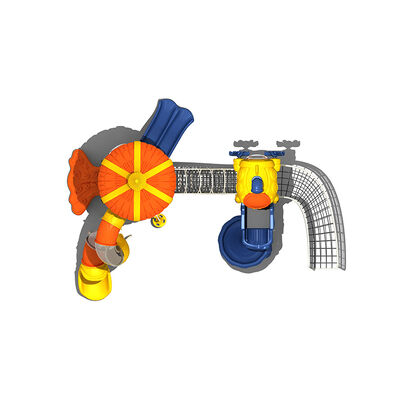 Children Theme Amsuemet City Outdoor Game Playground Steel & Plastic Slides School Residential Use