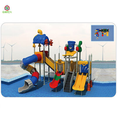 High Security Hotel Pool Slide Mini Water Park Play Equipment Plastic Water Playground