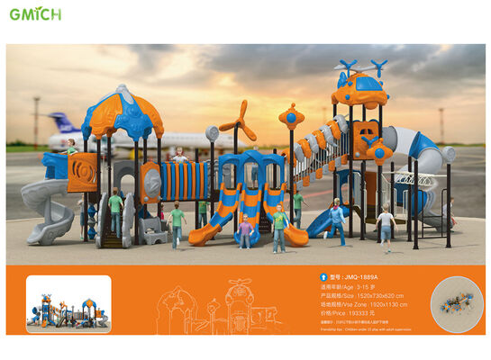China Customized Plastic Slide Outdoor Playground Equipment Children Play Park