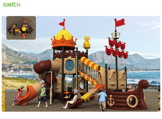 Customized Outdoor Play Area Toys Plastic Outdoor Slide 1120*660*650CM