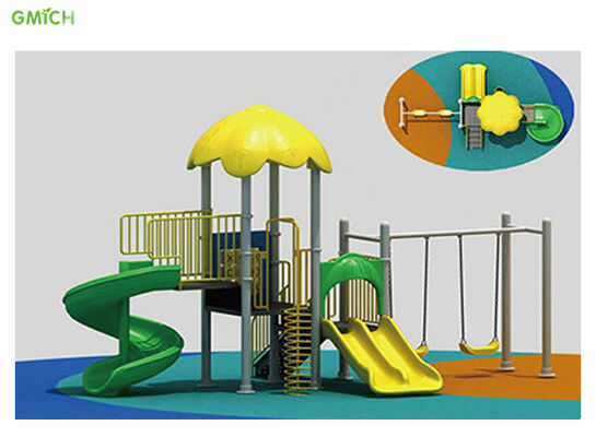 GMICH Large Capacity Plastic Swing Slide Children Outdoor Playground Equipment