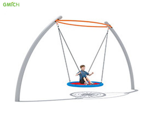 High Security Kids Single Swing Set Outdoor Playground Equipment Anti Crack
