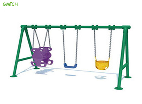 Kids Outdoor Playground Equipment Amusement Park Safety Plastic Swing Slide Hot Sale